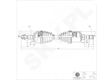 Wał привідний bv6z-3b437-c фото №1