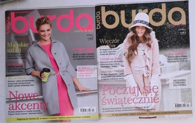 2x Czasopismo magazyn BURDA Moda wykroje szycie 2011