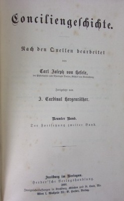 Conciliengeschichte 1890 r.