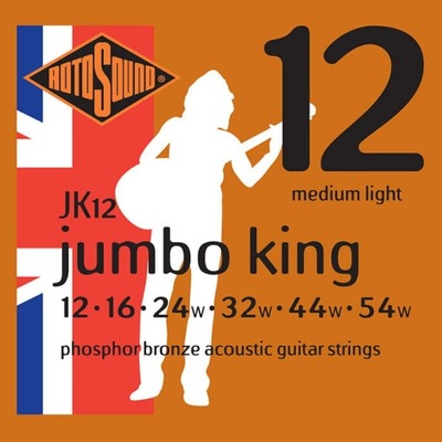 Struny Rotosound Jumbo King Phosphor Bronze Acoustic 12-54 (JK12)