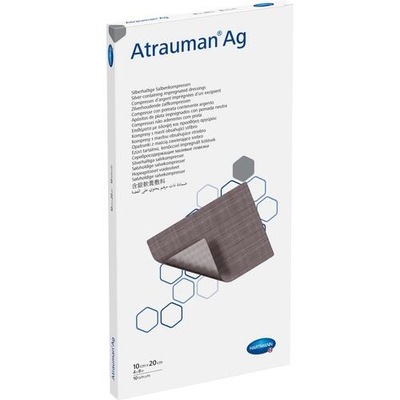 Atrauman AG opatrunek z maścią ze srebrem, 10x20cm, 10 sztuk