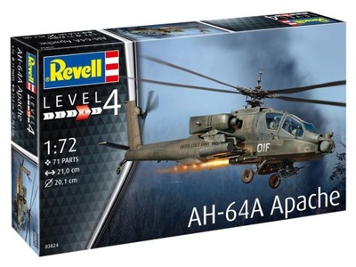 1/72 Helikopter do sklejania AH-64A Apache | Revell 03824