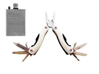 Multitool mini scyzoryk składany srebrny