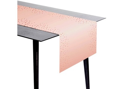 Dekoracja bieżnik na stół różowy 240 x 40 cm