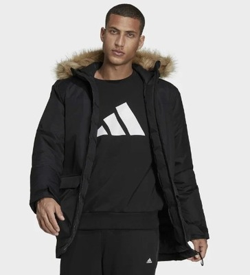 ADIDAS KURTKA MĘSK CZARNA Z KAPTUREM BASIC M VAI