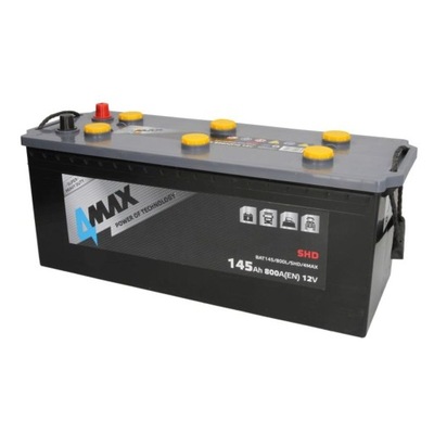 BATERÍA 4MAX 12V 145AH 800A L+ BAT145/800L/SHD/4MAX  