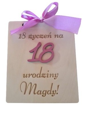 Kartka na 18 urodziny