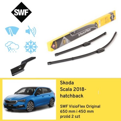 ESCOBILLAS PARTE DELANTERA PARA SKODA SCALA HATCHBACK (2018-) SWF  