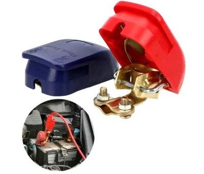 Клеми самозатискні комплект клема do акумулятор 800a з накладки + i - фото №1