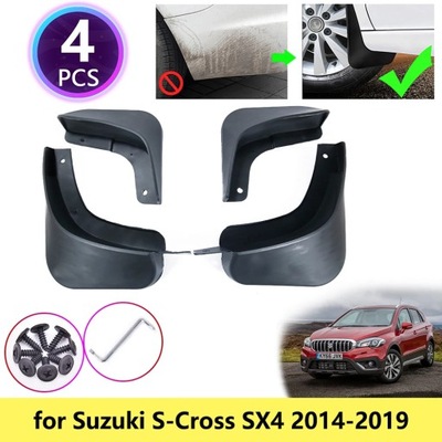 PARA SUZUKI SX4 S-CROSS 2014~2019 MUDGUARDS MUDFLAP FENDER MUD FLAPS ~57434  