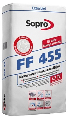 SOPRO Zaprawa klejowa elastyczna biała FF 455 5kg