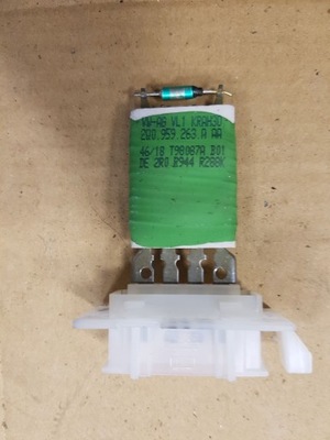 Резистор вентилятор vw audi skoda 2q0959263a фото №1