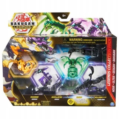 BAKUGAN LEGENDS MEGA ROZGRYWKA ZESTAW BITEWNY 4PAK