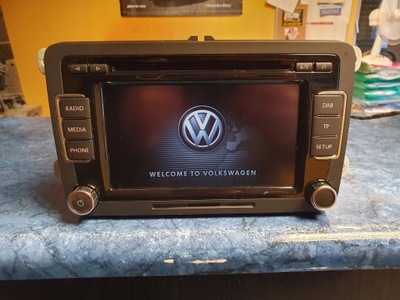 VW GOLF V TOURAN PASSAT RADIO CÓDIGO DAB 3C8035195G  