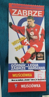 bilet Górnik Zabrze- Legia Warszawa