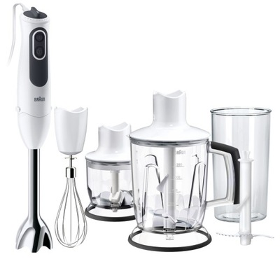 BLENDER RĘCZNY BRAUN MQ3145WH ZESTAW BLENDER KIELICHOWY + SZATKOWNICA