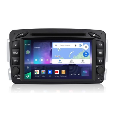 ANDROID RADIO FM RDS DAB+ FUNIONABILIDAD DVD GPS WIFI USB MERCEDES C W203 CLK VITO  