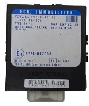 Блок управления модуль ecu иммобилайзер toyota corolla e12 фото №1