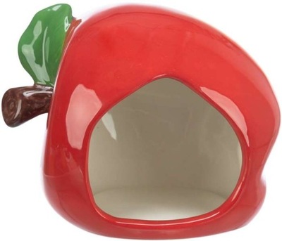 Domek ceramiczny jabłko dla chomika myszy gryzoni