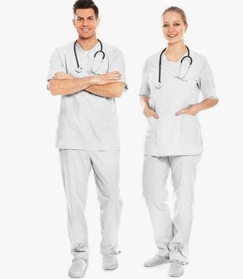 Komplet medyczny S biały