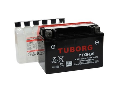 Akumulator AGM Tuborg YTX9-BS 8.4Ah 150A