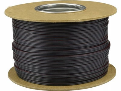 Przewód kabel głośnikowy SMYp 2x0,5 czarny 100m