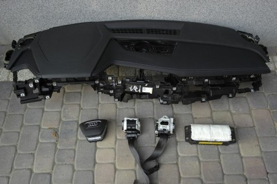 Audi e-tron консоль pulpit приборная панель кожа подушка безопасности ремни фото №1