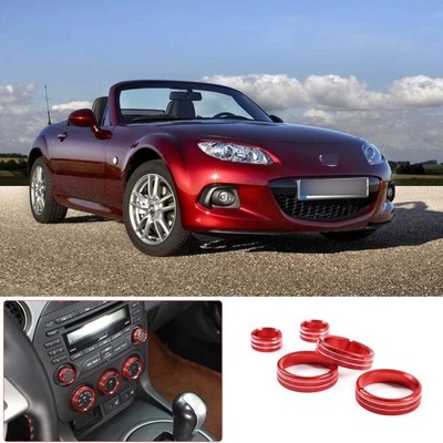 TOPU PARA MAZDA MX-5 2009-2015 ACCESORIOS (CZERWONY)  