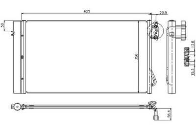 Конденсатор радиатор кондиционера nissens +gratisy фото №1