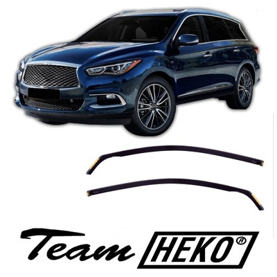 SIDE-WINDOW DEFLECTORS HEKO INFINITI QX60 L50 I 2013-2020 2 PC.  