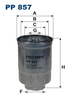 FILTRON PP857 FILTRO COMBUSTIBLES  