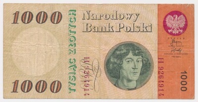 3340. 1000 zł 1965 - H - st. 4+