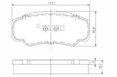 ZAPATAS DE FRENADO NISSAN CABSTAR 28.11 NIPPARTS NIP  