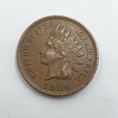 1 Cent Indianin USA Stany Zjednoczone 1906 r.