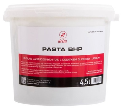 Pasta do mycia rąk BHP - DELTA 4,5 L