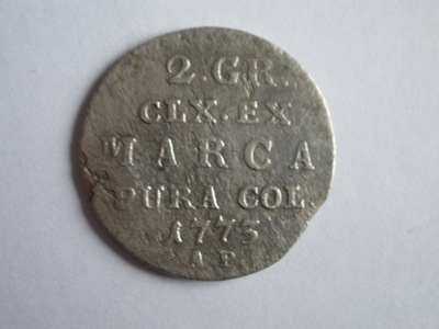 2 grosza 1773 AP Warszawa,