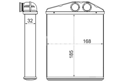 MAHLE ŠILDYTUVAS CADILLAC BLS FIAT CROMA OPEL SIGNUM VECTRA C VECTRA 