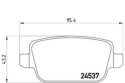 BREMBO КОЛОДКИ ГАЛЬМІВНІ LAND ROVER FREELANDER 06-