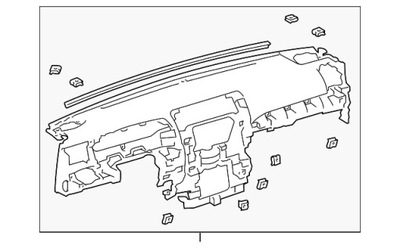 Панель приладів приладова консоль панель приладів toyota 4runner фото №1