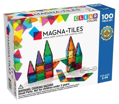 Klocki Magnetyczne 100 elementów Magna-Tiles