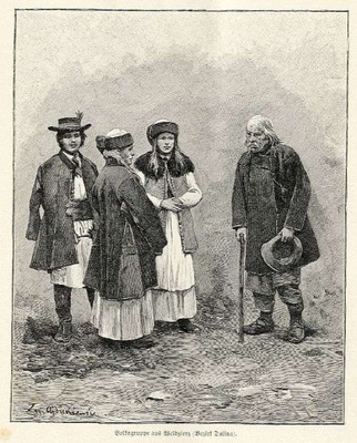drzeworyt 1898 Wełdzirz, Bojkowie powiat Dolina