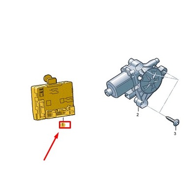 Vw id.4 e21 rear left door управление unit 1ea959597b фото №1