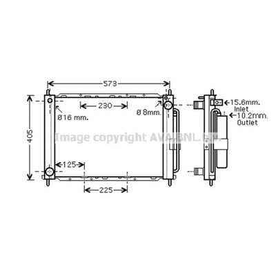 МОДУЛЬ ОХЛАЖДАЮЧАЯ AVA QUALITY COOLING RTM405