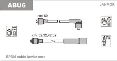 ACCIONAMIENTO CABLES AUDI MOSKIVICH VW ABU6  