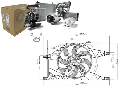 VENTILIATORIUS AUŠINTUVO (Z OBUDOWA) RENAULT CLIO II E 