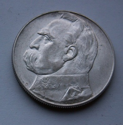 10 złotych - Józef Piłsudski - 1936 srebro