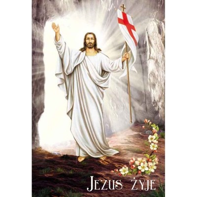 Plakat Wielkanocny - Jezus żyje