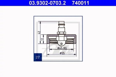 ФЛАНЕЦ РОЗВОЗДУШУВАЧ ATE 03.9302-0703.2