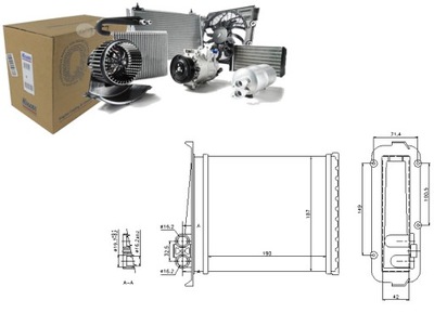 NISSENS CALENTADOR (192X186X48) VOLVO 850, C70 I,  