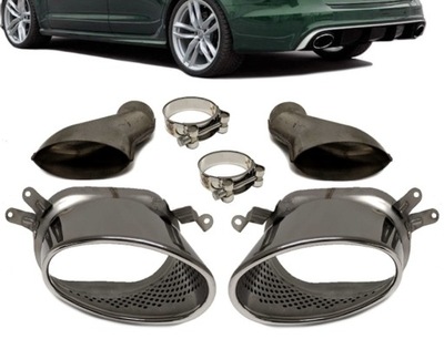 BOCALES DE ESCAPE + CONECTORES AUDI RS6 C7 12-15  